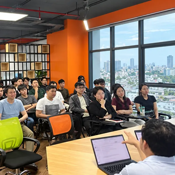 A company-wide knowledge sharing session